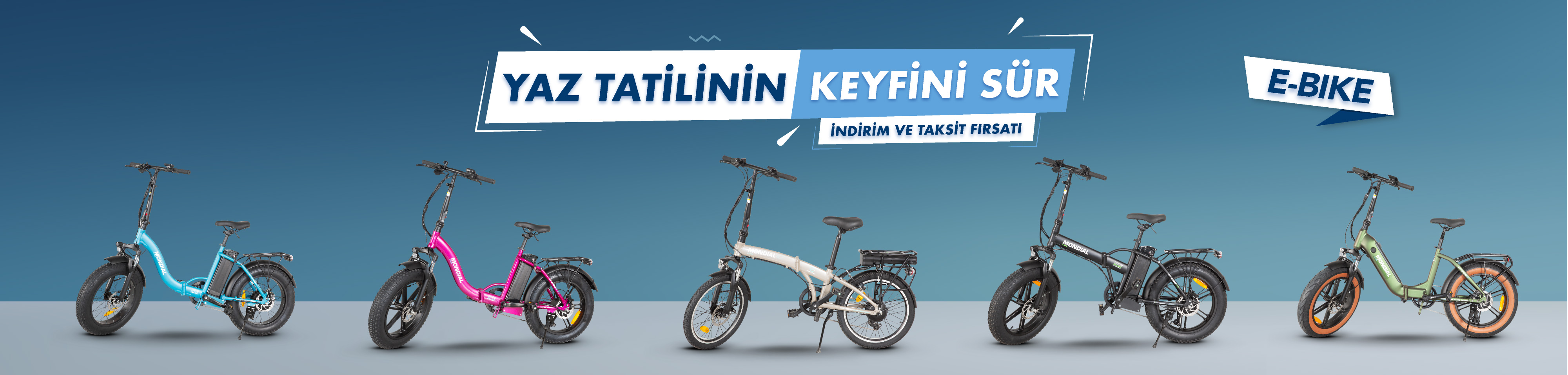 Mondial e-bike yaz tatilinin keyfini s�r